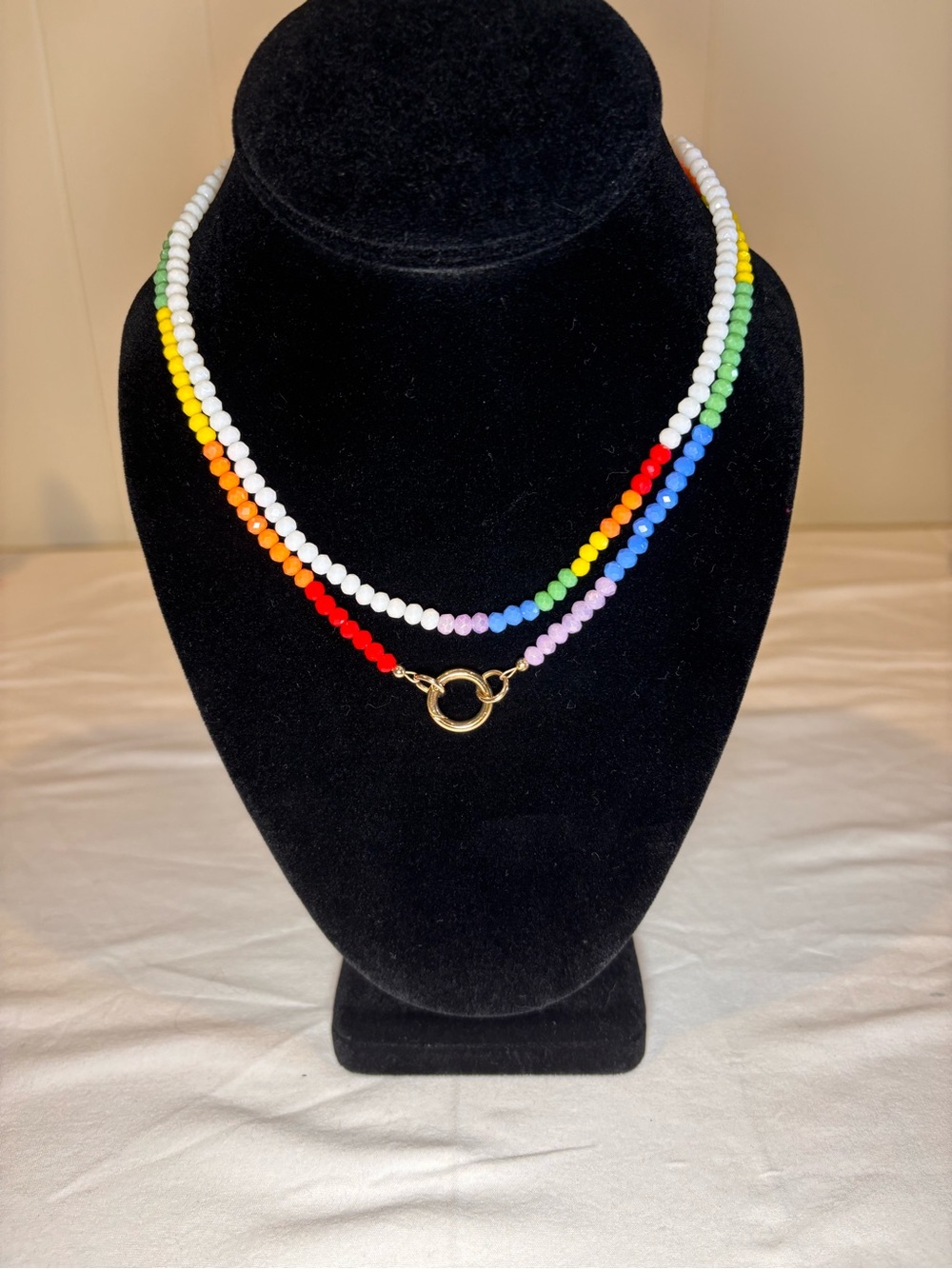 RL x CL Handmade Rainbow Beaded Necklaces - includes both